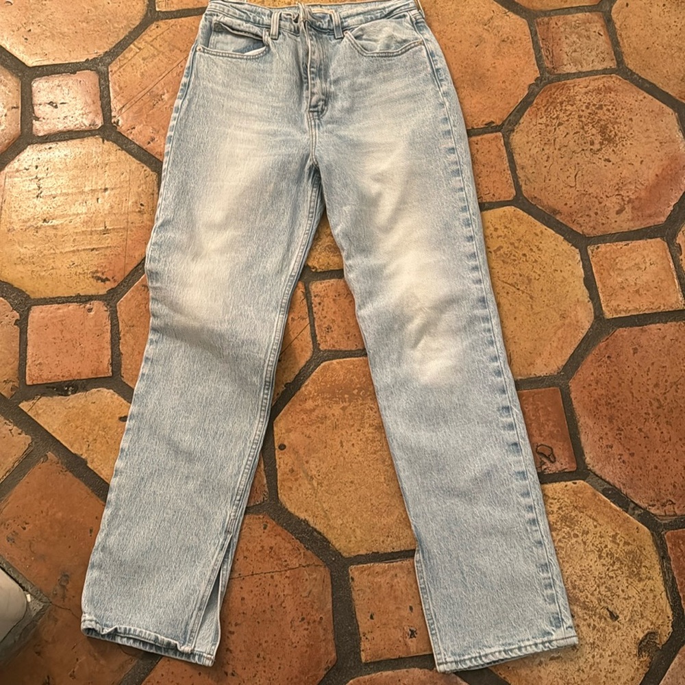 Light Blue Levi’s 70’s High Slim Straight Jeans
